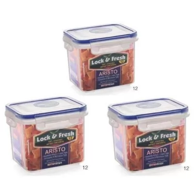 Aristo Lock And Fresh 12 Airtight Container 380ml set of 3