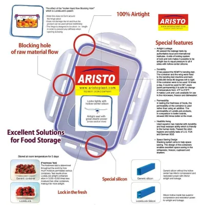 Aristo Lock And Fresh 401 Airtight Container 4600ml Set Of 3