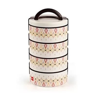 Cello Decker 4 Containers Lunch Box Brown