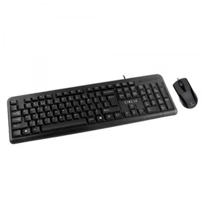 Circle C 41 Simple Keyboard And Mouse USB Combo Black