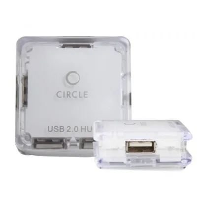 Circle Rootz 4 Port Mobile USB hub 4.3 White
