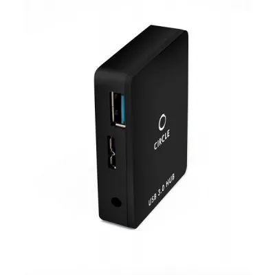 Circle Rootz USB 3.0 Without Power Adapter 4 Port Hub 3.3 Black