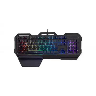 Cosmic Byte CB-GK-17 Galactic Wired Gaming Keyboard With Aluminium Body 7 Color RGB Backlit With Effects Anti Ghosting Black