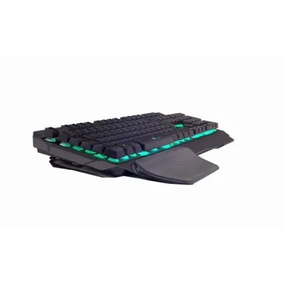 Cosmic Byte CB-GK-17 Galactic Wired Gaming Keyboard With Aluminium Body 7 Color RGB Backlit With Effects Anti Ghosting Black