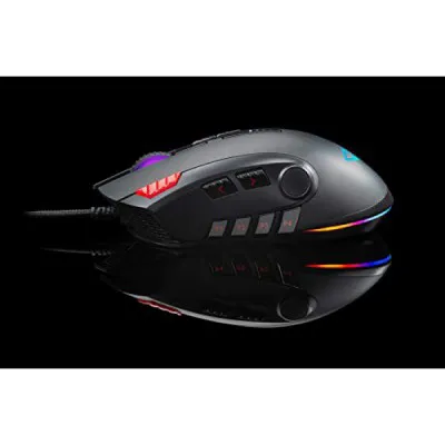 Cosmic Byte Equinox Gamma 16000DPI 12 Button Gaming Mouse Pixart PMW3389 Sensor Adjustable Weights Spectra RGB With Software Black