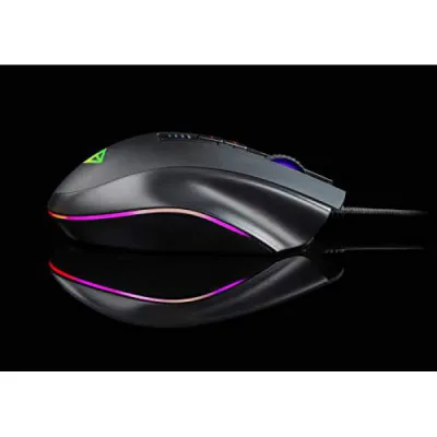 Cosmic Byte Equinox Gamma 16000DPI 12 Button Gaming Mouse Pixart PMW3389 Sensor Adjustable Weights Spectra RGB With Software Black
