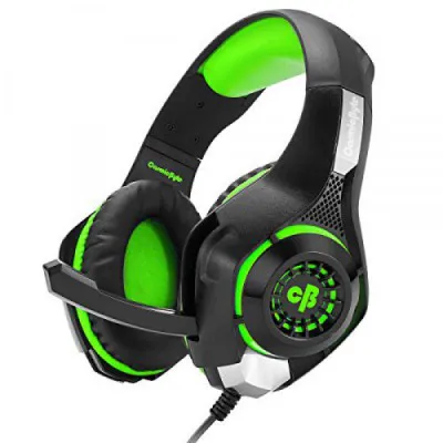Cosmic Byte GS410 Headphones With Mic And For PS5 PS4 Xbox One Laptop PC iPhone And Android Phones Black And Green