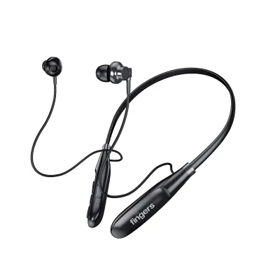 FINGERS 30 Hr Bluetooth Wireless in Ear Neckband Earphones with Built-in Mic