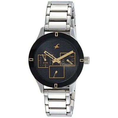 Fastrack Analog Black Dial Womens Watch 6078SM09