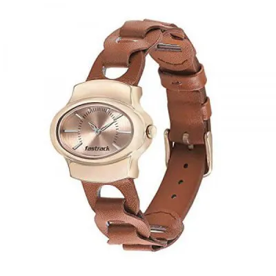 Fastrack Analog Rose Gold Dial Womens Watch 6004WL01