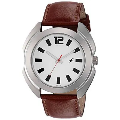 Fastrack Analog White Dial Mens Watch 3117SL01