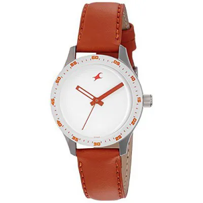 Fastrack Analog White Dial Womens Watch 6078SL04