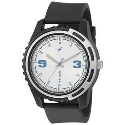 Fastrack Casual Analog Silver Dial Mens Watch 3114PP02