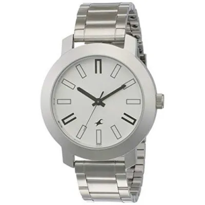 Fastrack Casual Analog Silver Dial Mens Watch 3120SM01