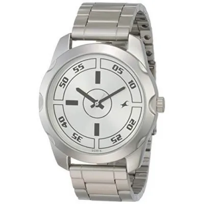 Fastrack Casual Analog Silver Dial Mens Watch 3123SM02
