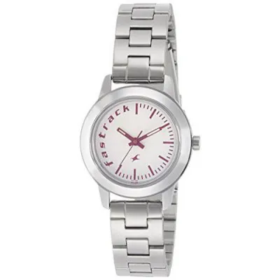 Fastrack Fundamentals Analog White Dial Womens Watch 68008SM01