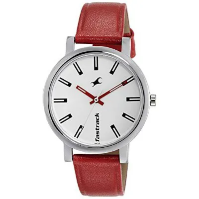 Fastrack Fundamentals Analog White Dial Womens Watch 68010SL01