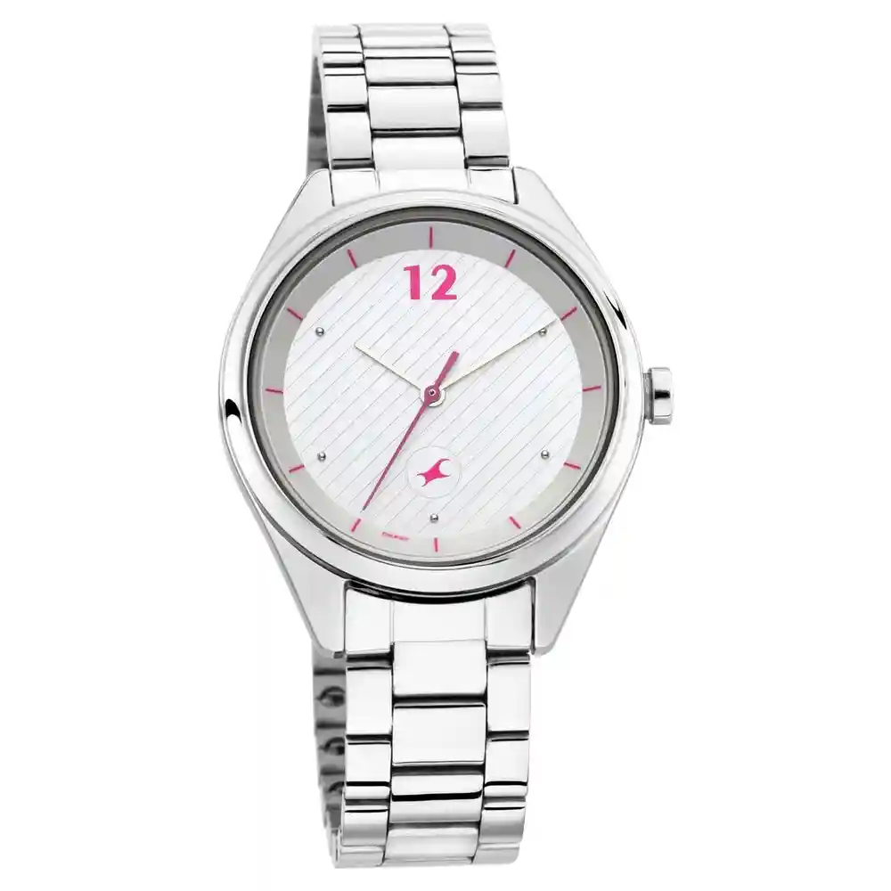 Fastrack Silver Dial Analog Watch 6215SM01
