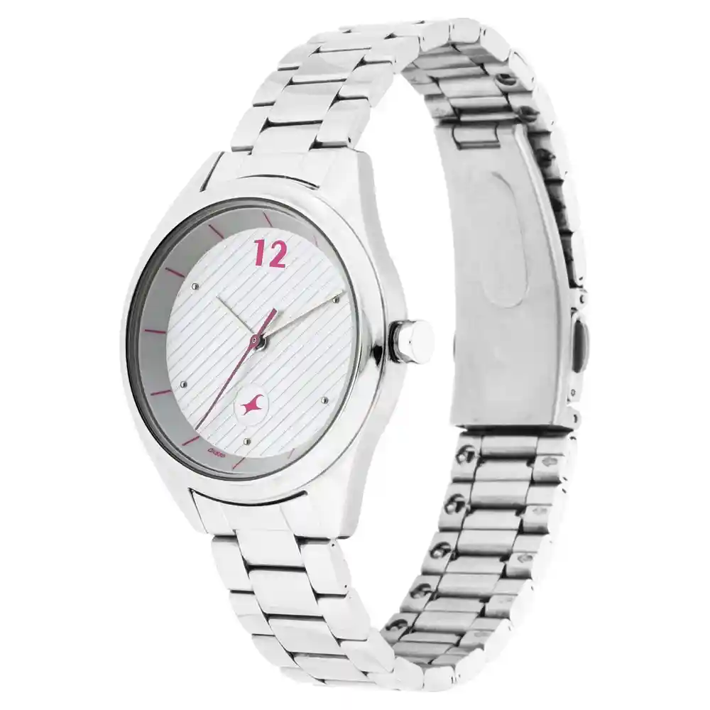 Fastrack Silver Dial Analog Watch 6215SM01