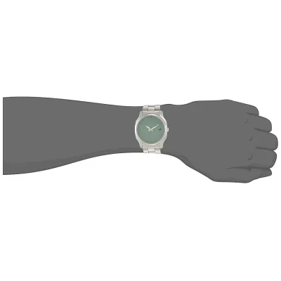 Fastrack Stunner In Green Dial And Metal Strap Watch 3255SM02