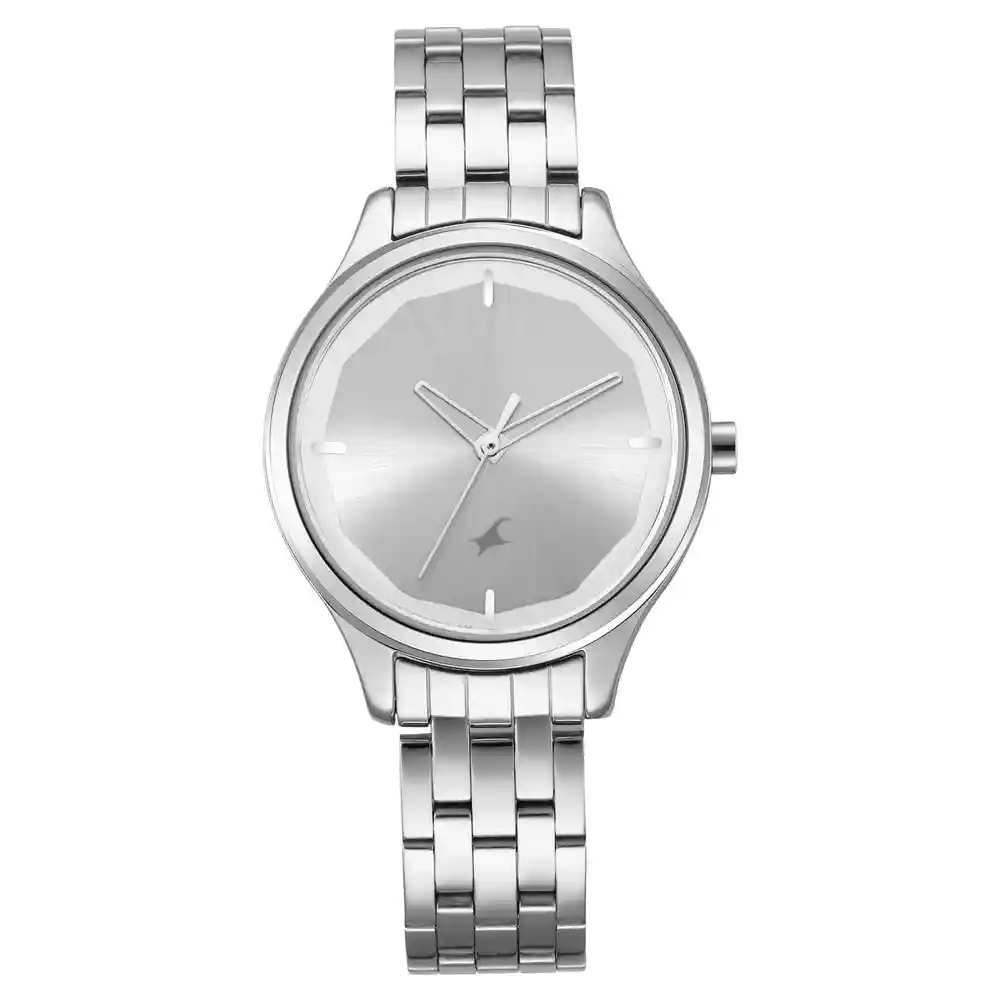 Fastrack Stunner In Silver Dial And Metal Strap Watch 6248SM01