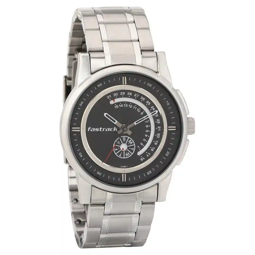 Fastrack The Curve Skating Arena Inspired Analog Watch 3215SM03