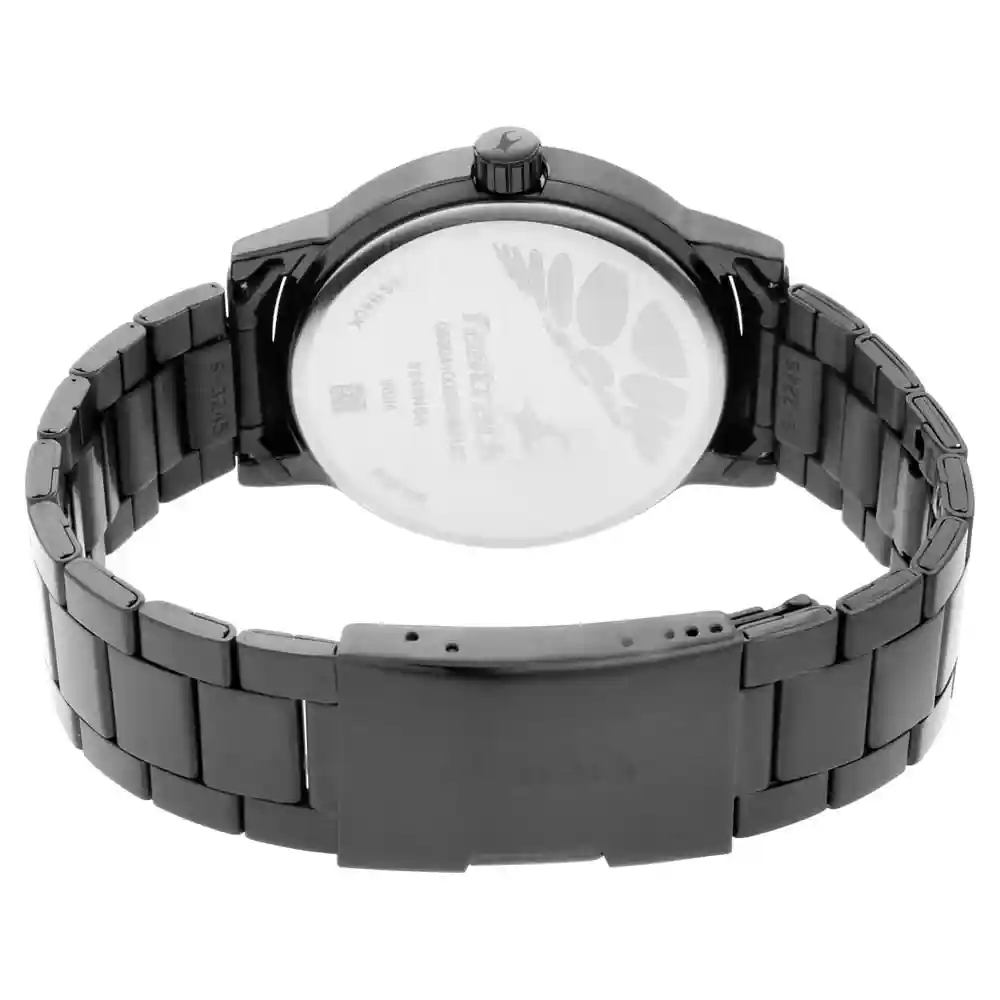 Fastrack Tripster Black Dial Stainless Steel Strap Watch 3245NM01