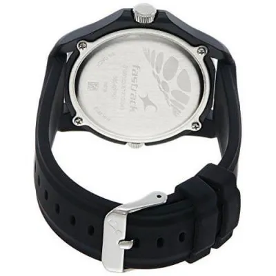 Fastrack Two Timers Analog Black Dial Mens Watch 38042PP01