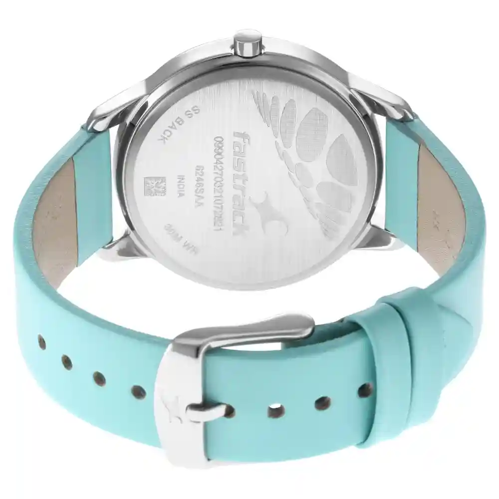 Fastrack Wear Your Look With Grey Dial Leather Watch 6246SL01