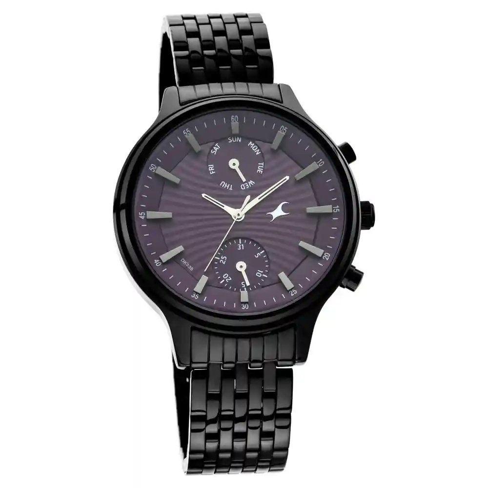Fastrack X Ananya Panday Ruffles Purple Dial Stainless Steel Strap Watch 6208NM01