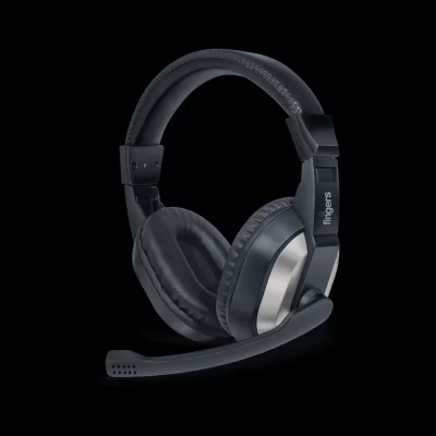 Fingers F10 Wired Headsets With Mic And Powerful Bass Black And Slate Grey