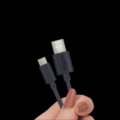 Fingers Fmc-Micro-04 Mobile Cables With Fast Charing And Data Transfer Black