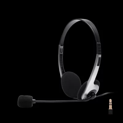 Fingers H500 Wired Headphone for Crystal Clear and Distortio Free Calls With 3.5mm Pin Black And Dark Silver