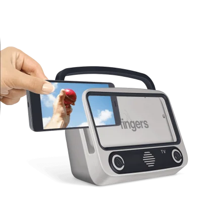 Fingers My-Own-TV MOT High Utility Mobile Stand Bluetooth Portable Speaker