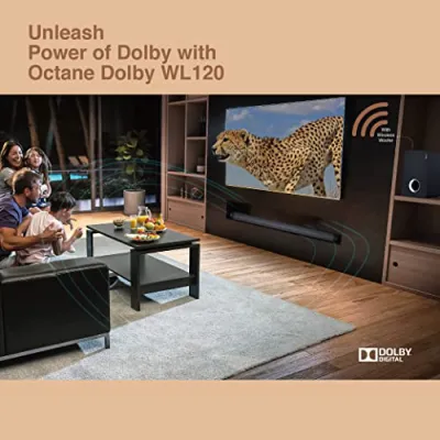 Fingers Octane Dolby Wl120 Sound Bar 60w Wireless Woofer Remote Control
