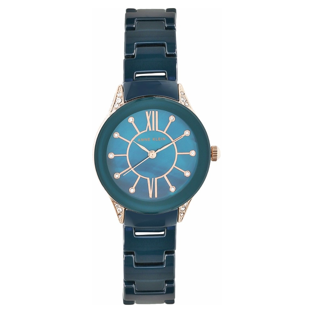 Buy Helios Anne Klein Blue Dial Ceramic Strap Watch AK2388RGNV