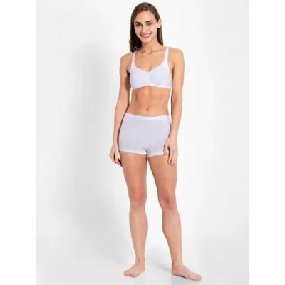 Buy Jockey 1250 Seamless Wirefree Non-Padded Bra With Contoured Shaper  Panel And Adjustible Straps White 32C Online at Low Prices in India at
