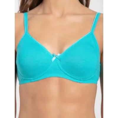 Buy Jockey 1722 Seamless Wirefree Non-Padded Bra With Adjustible Straps  Teal 32C Online at Low Prices in India at
