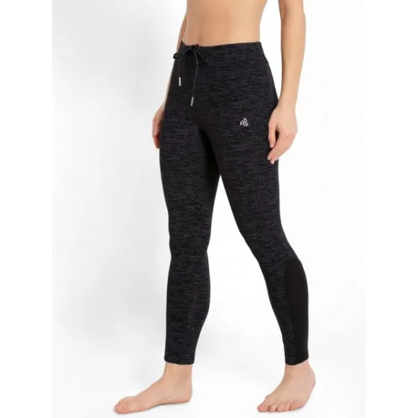 Buy Jockey AA01 Leggings With Concealed Side Pocket And Drawstring Closure  Winetasting Marl S Online at Low Prices in India at