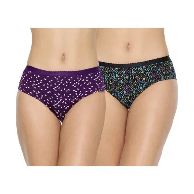 Lux Lyra 211 Hipster Printed Panty Style L Pack Of 2