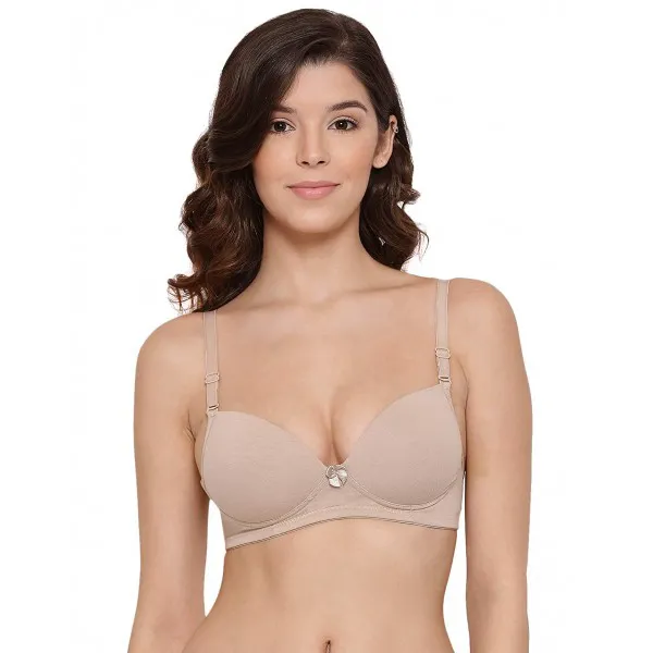 Buy Lux Lyra 523 Heavily Padded Non Wired Bra 36 Skin Online at