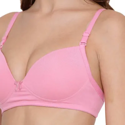 Buy Lux Lyra 523 Heavily Padded Non Wired Bra 38 Baby Pink Online at Low  Prices in India at