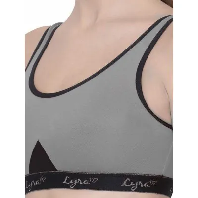 Buy Lux Lyra 531 Non Padded Sports Bra 40 Grey Online at Low