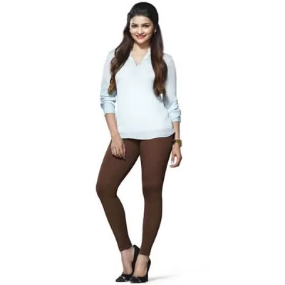 Lux Lyra Ankle Length Legging L08 Brown Free Size