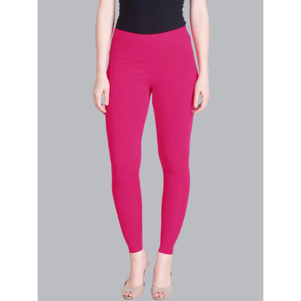 Buy online Pink Solid Ankle Length Legging from Capris & Leggings for Women  by Clovia for ₹1179 at 57% off | 2024 Limeroad.com