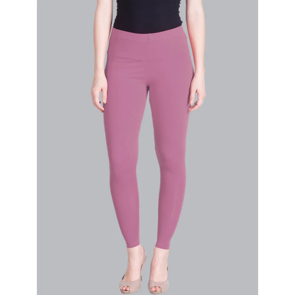 Buy Lux Lyra Ankle Length Legging L158 Rosy Free Size Online at