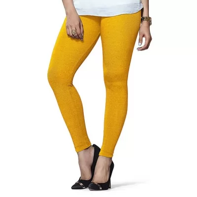 Lux Lyra Ankle Length Legging L60 Yellow Free Size