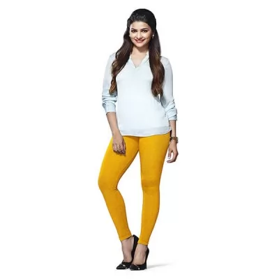 Lux Lyra Ankle Length Legging L60 Yellow Free Size