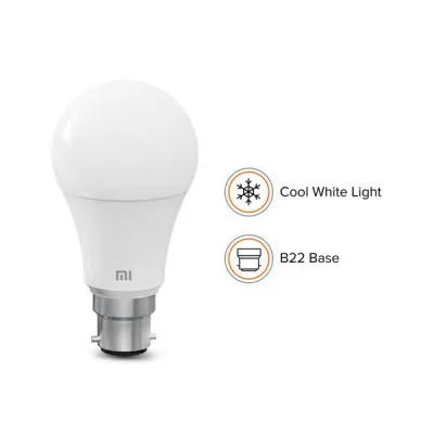 MI Smart LED Bulb With Adjustable Brightness Base Compatible White