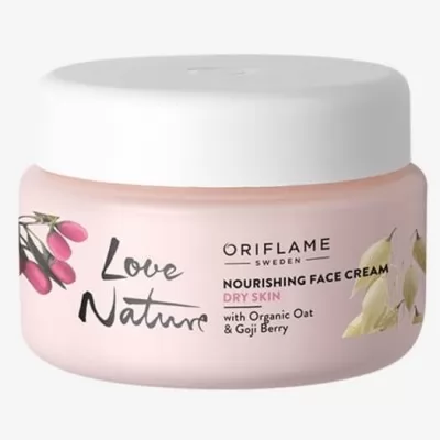 Oriflame Love Nature Nourishing Face Cream with Organic Oat And Goji Berry 34862 50ml